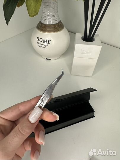 Пинцет для наращивания ресниц