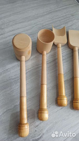 Набор деревянных лопаток
