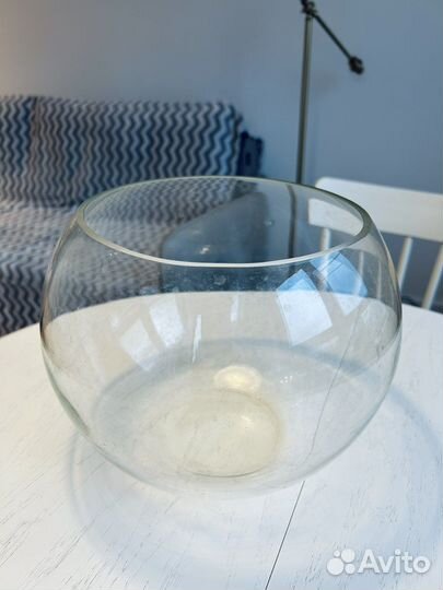 Ваза стеклянная круглая