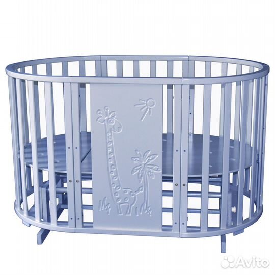 Детская кровать 6в1+универсальный маятник Жираф