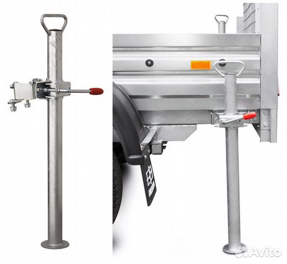 Опорная стойка для прицепа мзса 8177 в сборе с хо