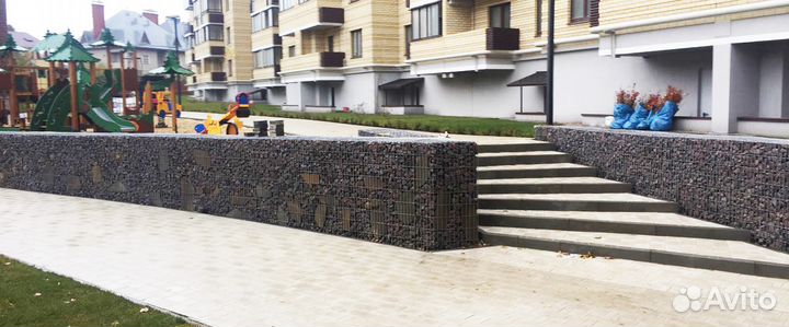 Пергоны, забор из габиона,габионы по гост 58120