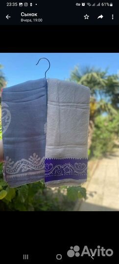 Шелковый платок новый с биркой