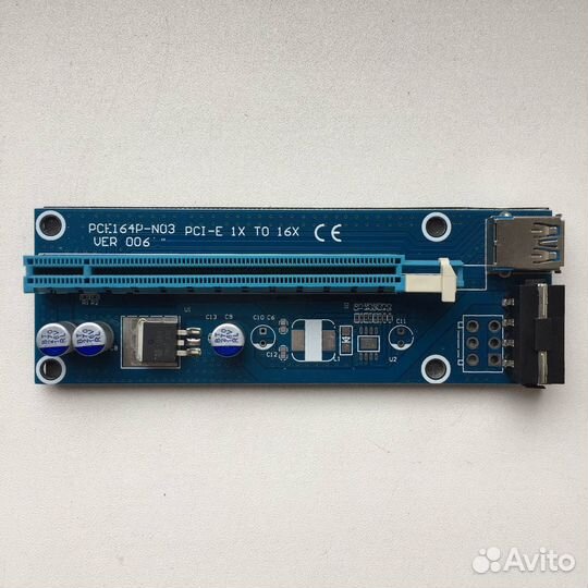 Райзер для видеокарт PCI-E 1X TO 16X Ver 006