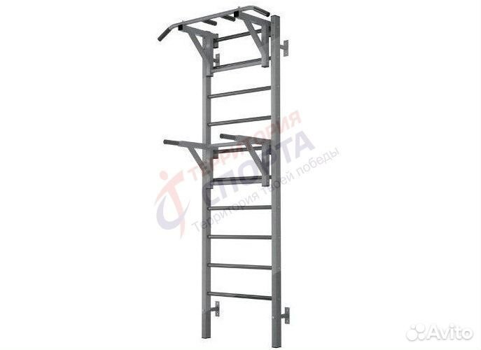 Спортивный комплекс с навесным турником и брусьями