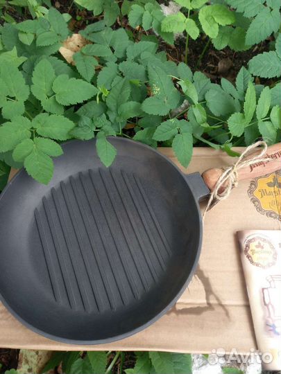 Чугунная сковорода гриль