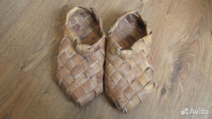 Лапти из березового лыка, Винтаж 1970-е