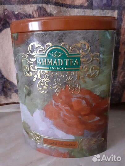 Баночка из под чая, для коллекции, жестяная банка