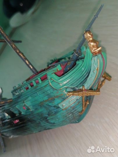 Декорации для аквариума корабль