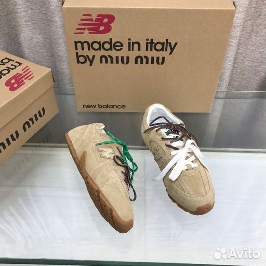 New balance 530 miu miu brown, бежевые