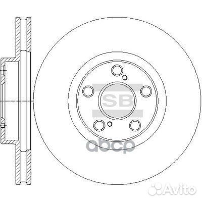 SD4684 диск тормозной передний Toyota Celica 1