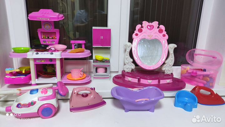 Кукольная мебель, кухня, бытовые приборы