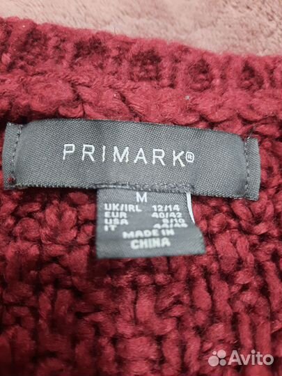 Свитер Primark бордовый