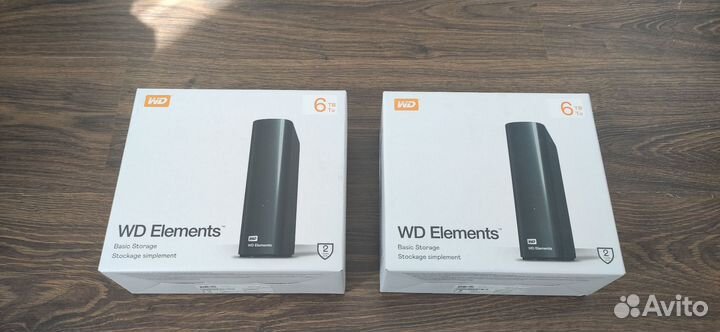 Внешний HDD WD Elements 6Tb