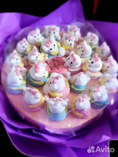 Букеты из маршмеллоу