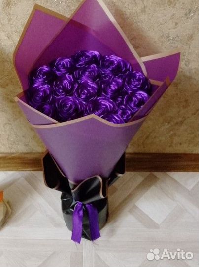 Букет из атласных лент принмаю заказы