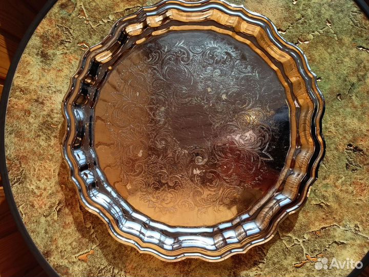 Керамический кувшин, бочонок Хохлома, поднос СССР