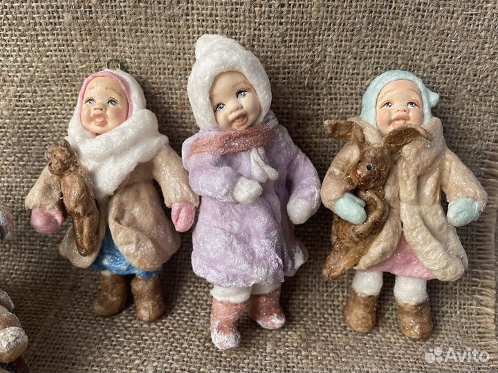 Ватная игрушка на елку, набор для создания