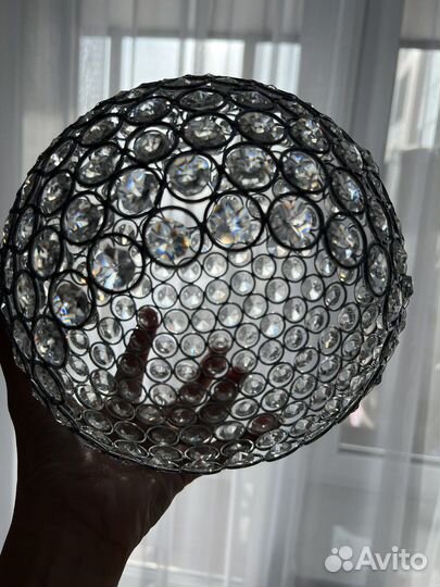 Люстра шар со стразами