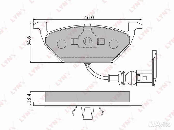 Колодки дисковые lynxauto BD-1202