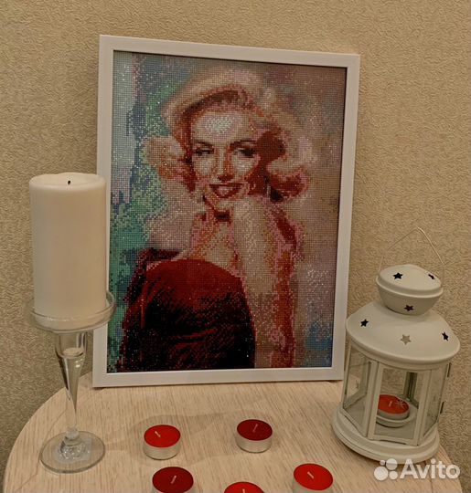 Картина алмазная мозаика готовая Мерилин Монро