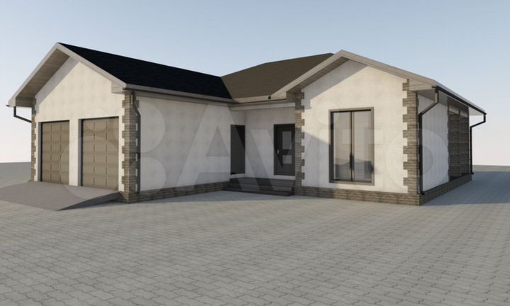 Коттедж 156 м² на участке 6,5 сот.