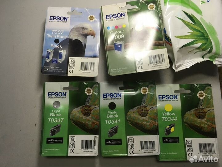 Оригинальные картриджи Epson, Canon