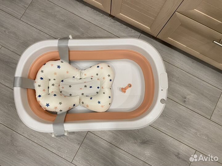 Ванночка для купания складная с матрасиком