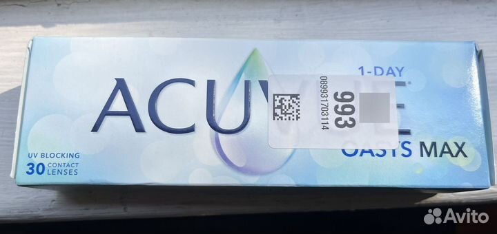 Контактные линзы acuvue oasys max 1 day