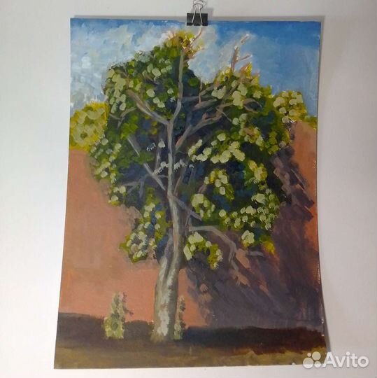 Картина маслом на картоне