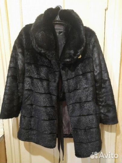 Шуба из экомеха женская 42