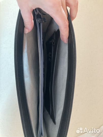 Кожаная мужская папка А4