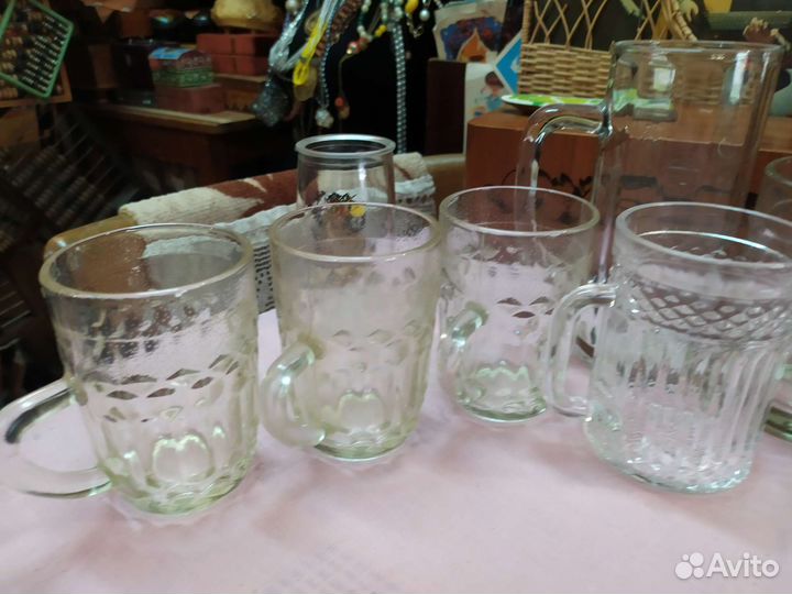 СССР Кружки пивные 0,25-0,5 рюмки лафетники