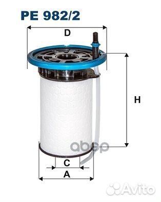 Фильтр топливный opel/fiat 1.3D-3.0D 10- шт PE