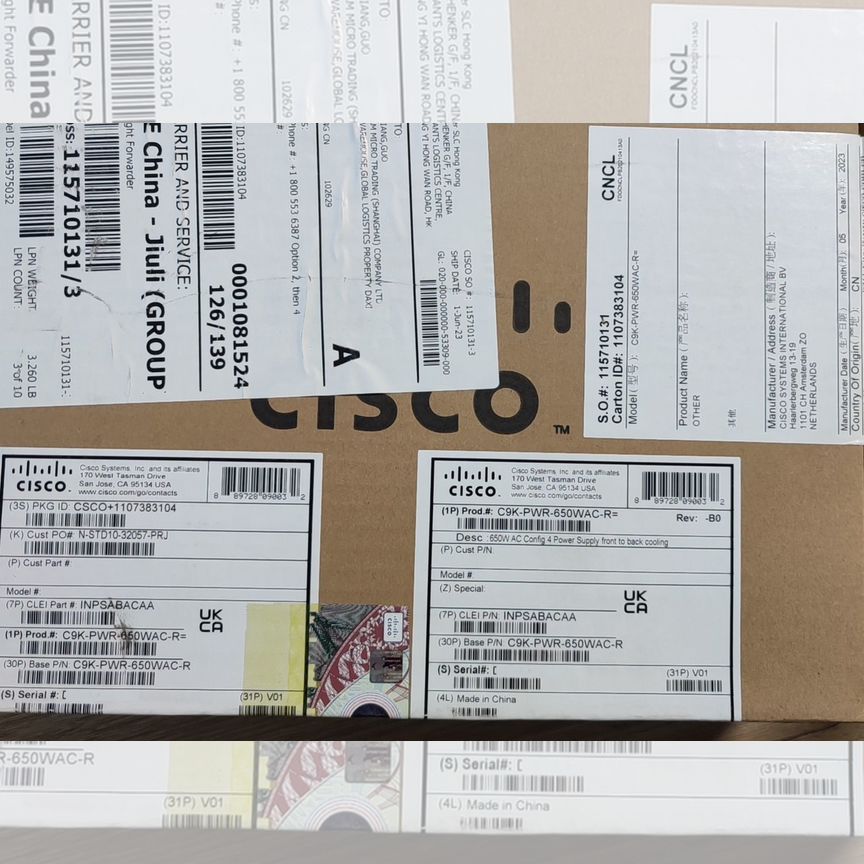 [C9K-PWR-650WAC-R] Блок Питания Cisco C9k-Pwr-650wac-R