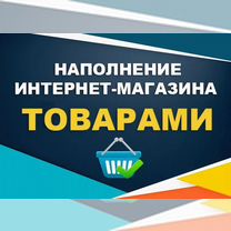 Наполнение и настройка интернет магазина