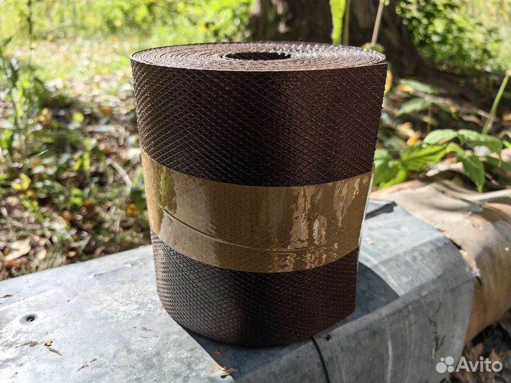 Лента бордюрная коричневая 15 см., 10 метров