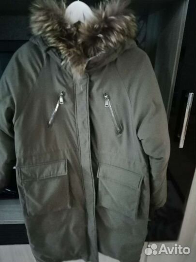 Зимнее пальто, цвет капучино. Очень тёплое