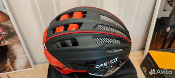 Шлем Casco speedairo rs 2 black- red