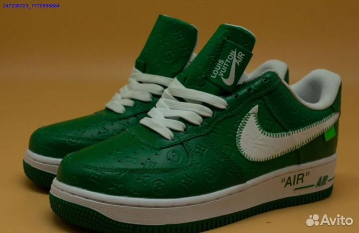 Кроссовки Nike air force 1 Louis Vuitton Green