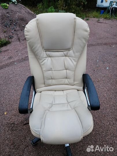 Компьютерное кресло кожаное President