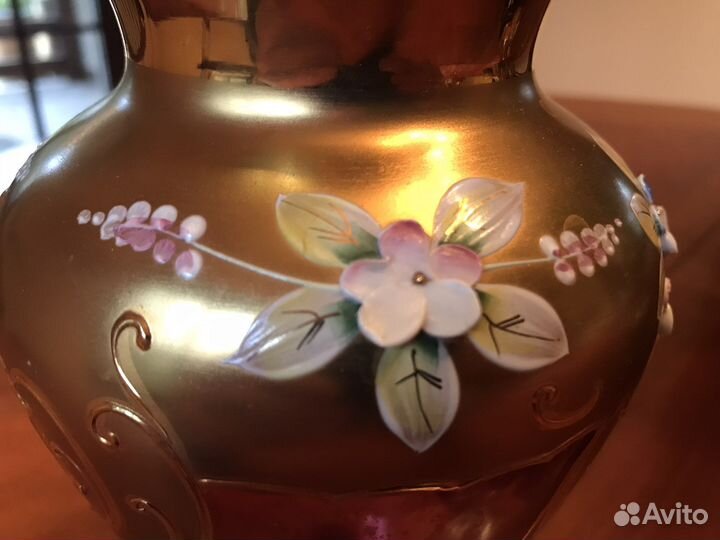 Ваза из богемского стекла