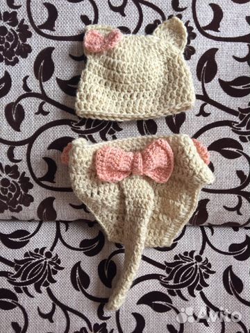 Костюм для фотосессии новорожденной,младенца