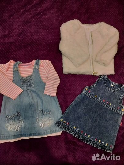Вещи пакетом на девочку 74-80