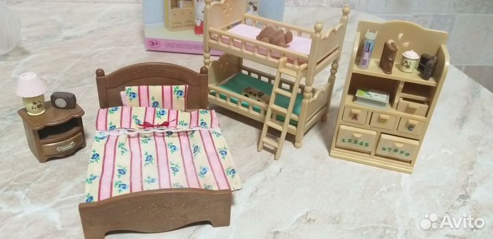 Sylvanian families спальня+детская