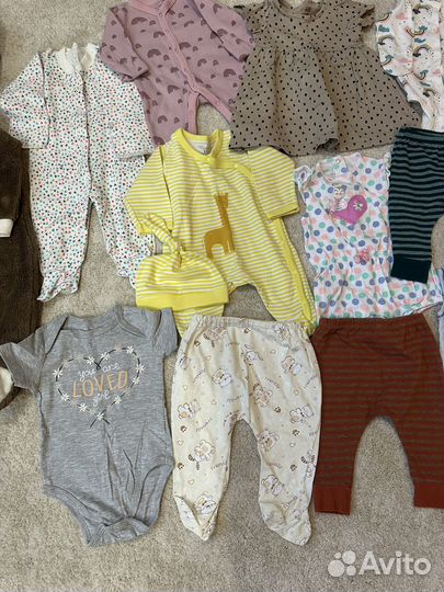Вещи для девочки пакетом 56-62