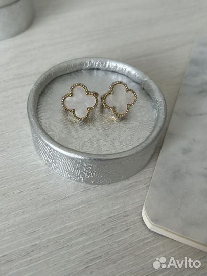 Серьги Клевер Бижутерия