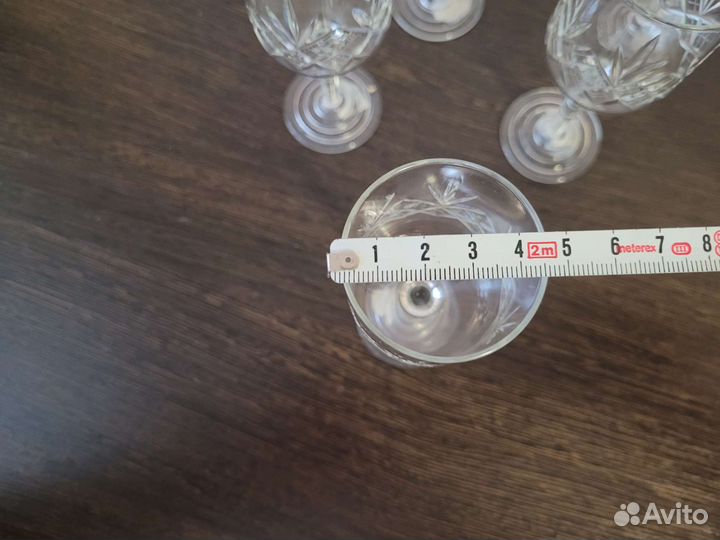 Рюмки хрусталь 6шт