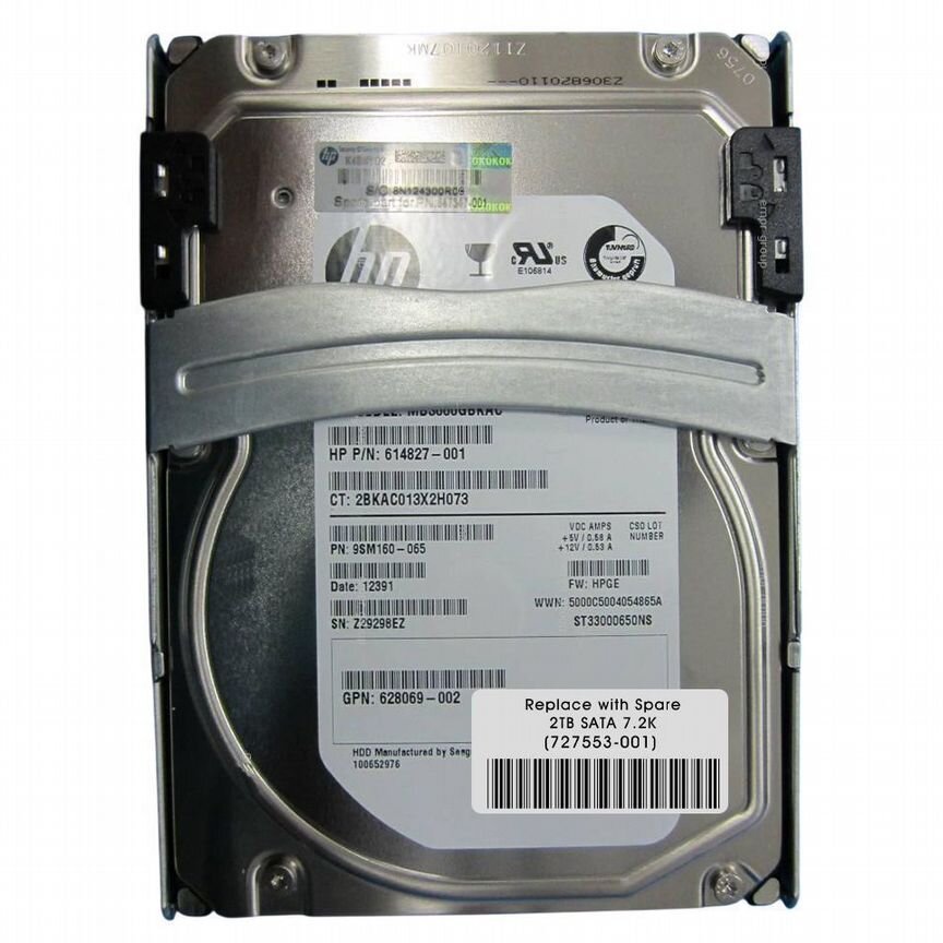 [801811-001] Жесткий Диск Hp 2tb Sata3 3.5" Hdd 801811-001