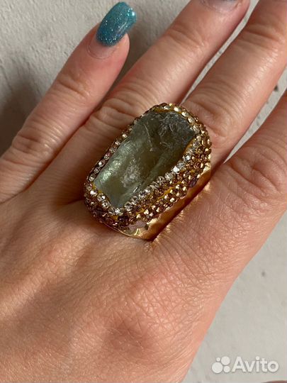 Кольцо натуральные камни